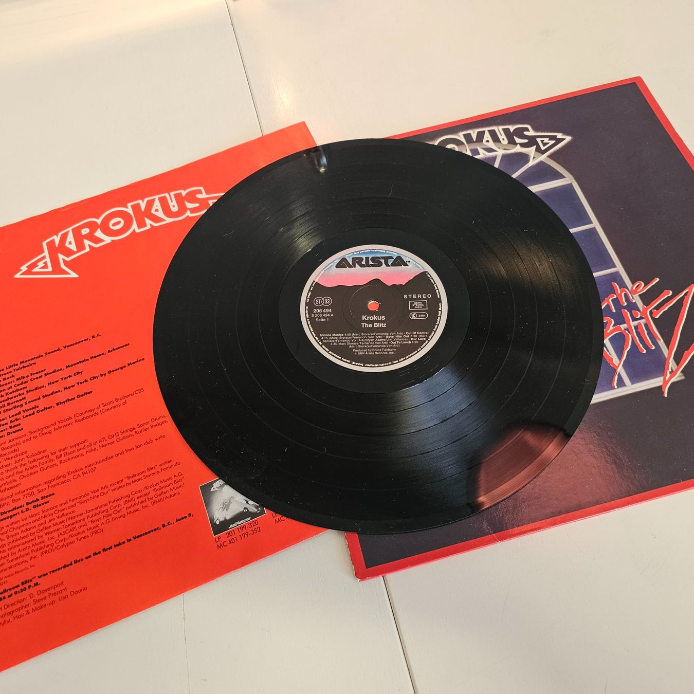 Dischi in vinile: LP Vinyl Krokus: The Blitz; Rock,  1984 – Usato da Nottwil venduto da Wondewa-Shop 2