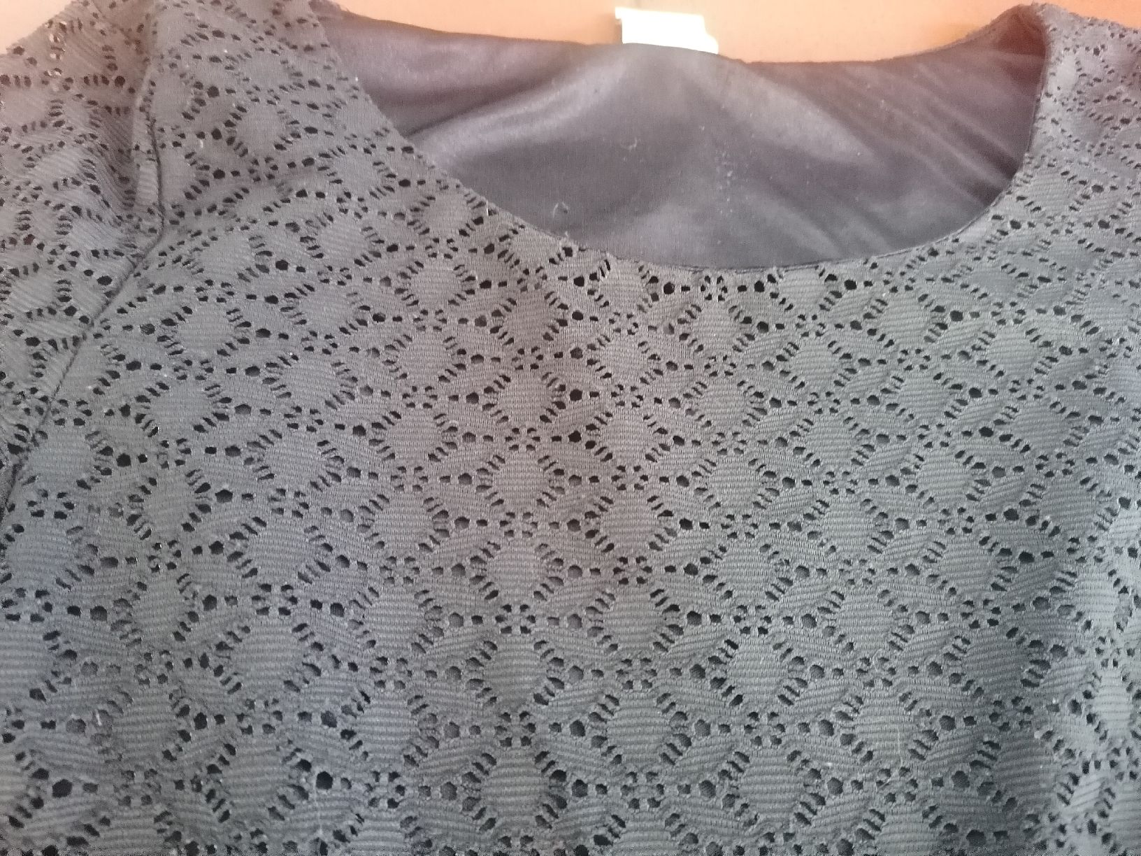 Vero Moda Camicette: **Elegante Spitzenbluse/shirt gr. M, dunkelblaue ** – Usato da Bedigliora venduto da Dolcezza0 2