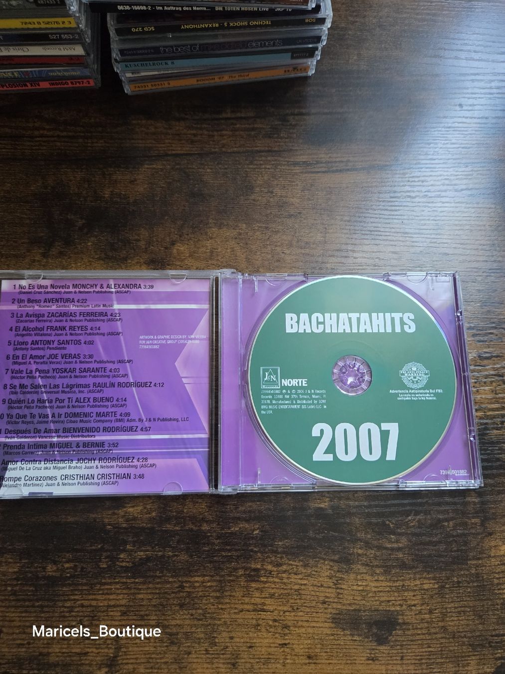 CD: Bachata Hits 2007 CD album used – Usato da Winterthur venduto da Maricels_Boutique 2