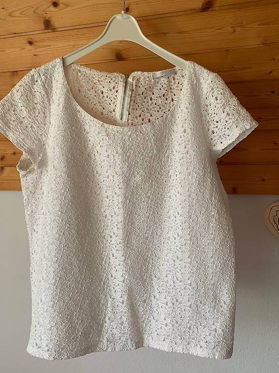 Camicette: Spitzenbluse mit einem floralen Lochmuster, Gr. M – Usato da Wiesendangen venduto da Babalegi 4