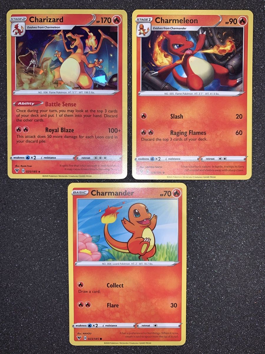 Pokémon Sammelbilder & Trading cards: Ab 1.- Charizard Holo 170/185 2020 – Gebraucht aus Bironico von ars_z6lb