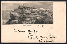 Rigi-Kulm, Gesamtansicht mit Bahnhof aus