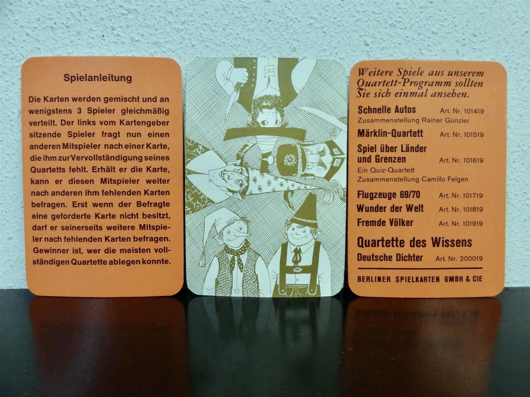 Spiele: altes Quartett RÄUBER HOTZENPLOTZ 1962 – Gebraucht aus Kerzers von wisaundso 2