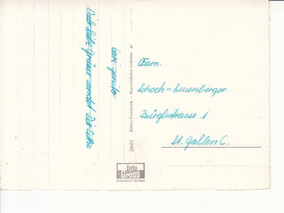 Ansichtskarten: Wildhaus Bodenweidli ca. 1960 – Gebraucht aus Bürglen TG von StampGraf 1