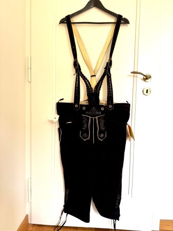 Neue, originale Lederhose aus Wildleder, Gr. 54