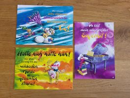 Diddl alte vintage Postkarten Set Nr. 25-h, 61-e, 92 Rarität