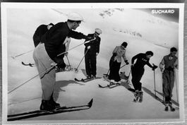 Suchard Sammelkarte, Fotokarte (6x9cm) - Skischule