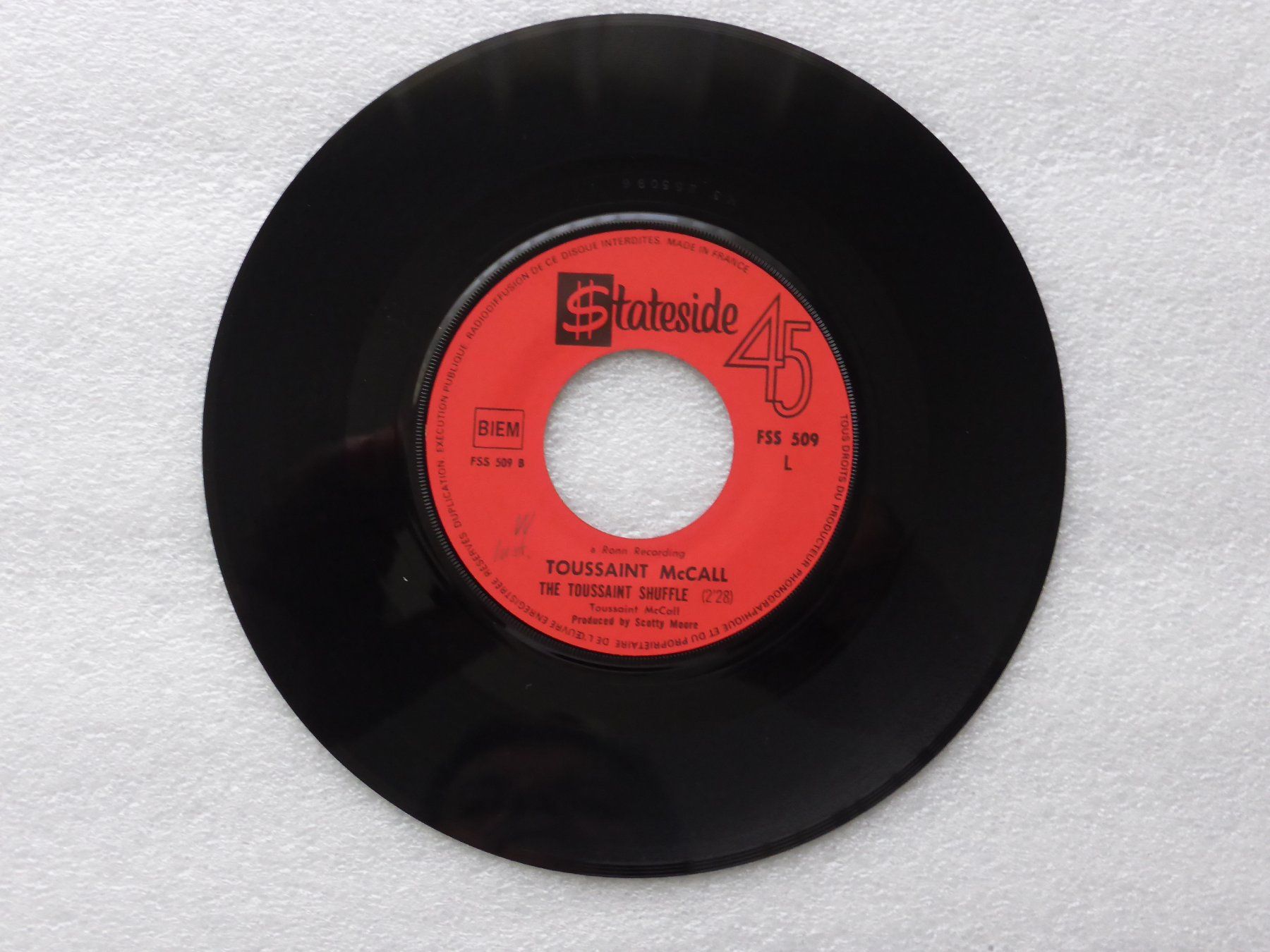 Vinyles: Vinyl Single   TOUSSAINT McCALL – D'occasion à Küssnacht am Rigi par Mondkinder 2