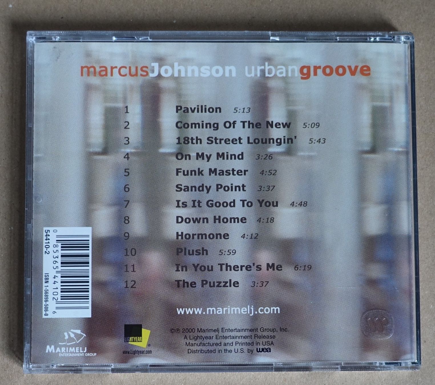 CD: Marcus Johnson – Urbangroove - D11 – Usato da Sessa venduto da discoverymedia 1