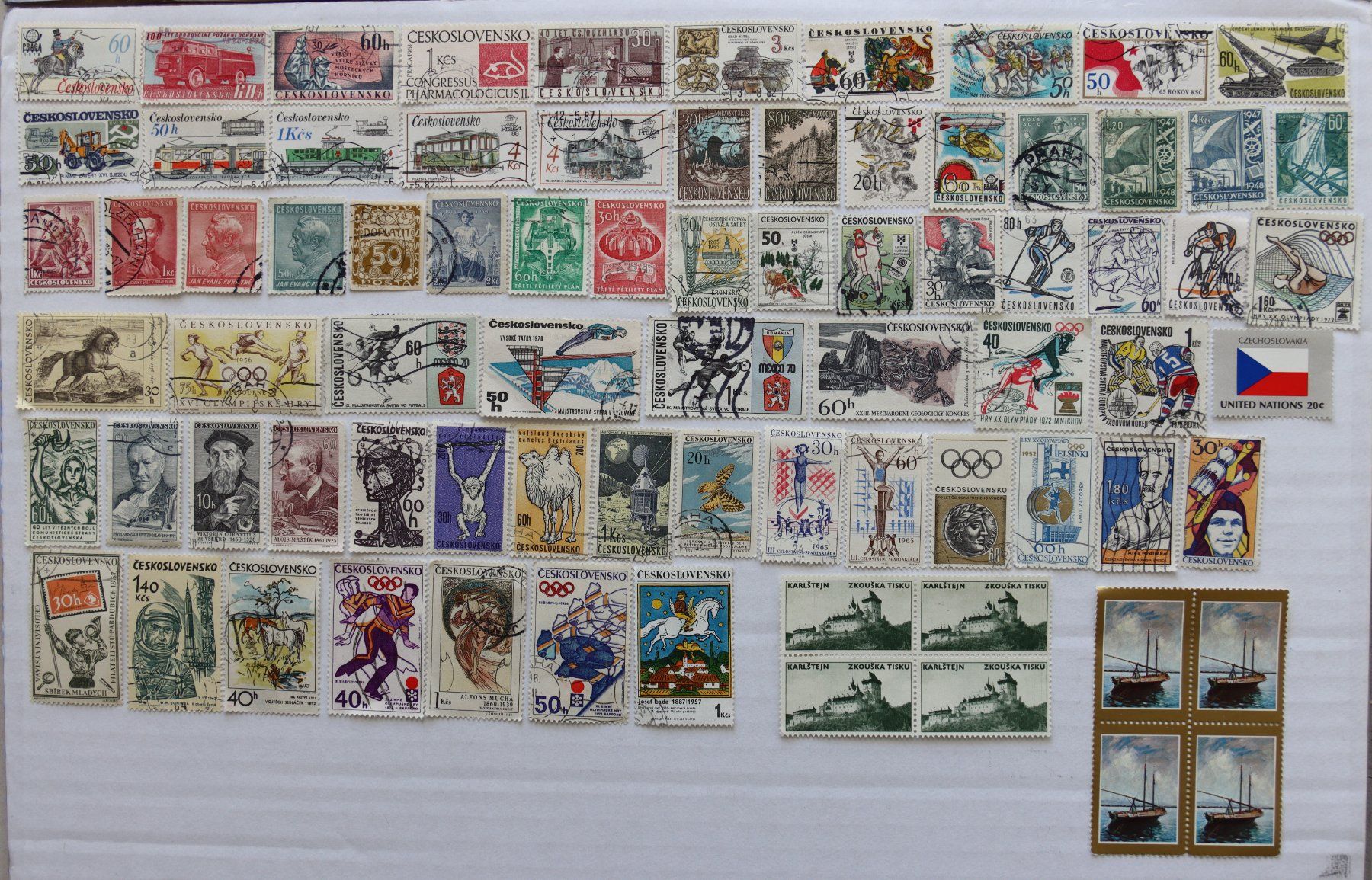 Tous les timbres: Briefmarken Tschechoslowakei – D'occasion à Oberentfelden par lakipul 2