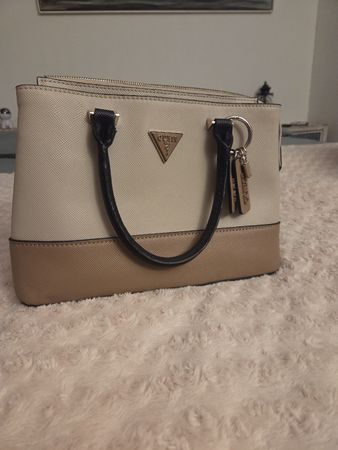 GUESS Handtasche/ Henkeltasche Beige/Braun, neuwertig, Top!