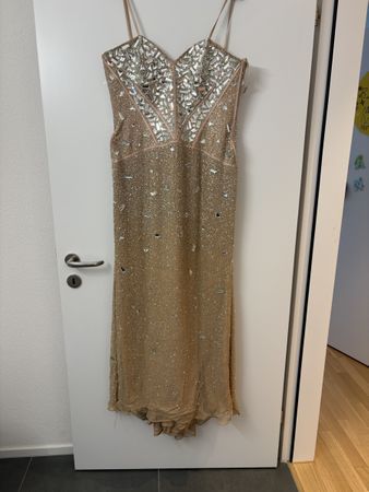 Elegantes Glitzerkleid/Abendkleid mit Steinchen Gr 40