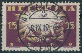 1919 - Friedensmarken PAX - Voll Stempel