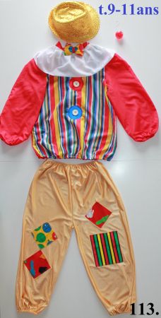 Costume Clown t. 9 - 11 ans
