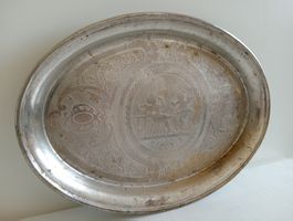 ANTIQUES VISITENKARTENTABLETT ENGEL PUTTEN BASEL VINTAGE