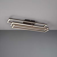 LED Deckenleuchte, Schwarz, 66 x 60 cm