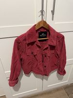 Rote Cordjacke Hollister S