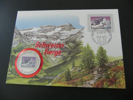 Äquatorial Guinea 1000 Francos 1996 Les Diablerets Münzbrief