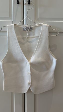 Strickweste weiss Gr. S Bershka - neuwertig
