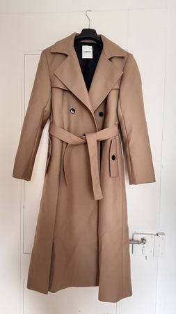 Sandro Trenchcoat Beige Damen Grösse S Neu