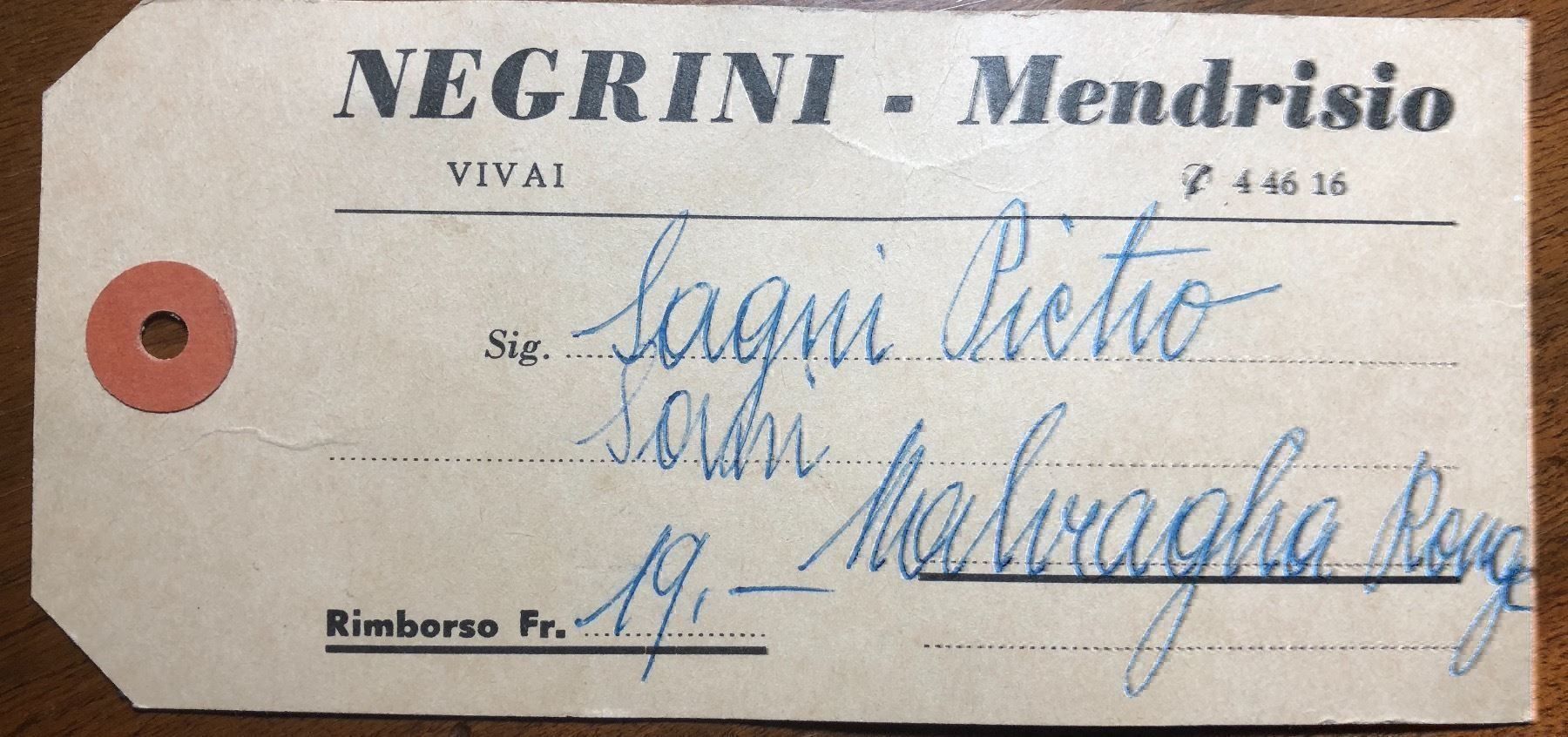 Ansichtskarten: Negrini Mendrisio – Gebraucht aus Biasca von Blenio71 1