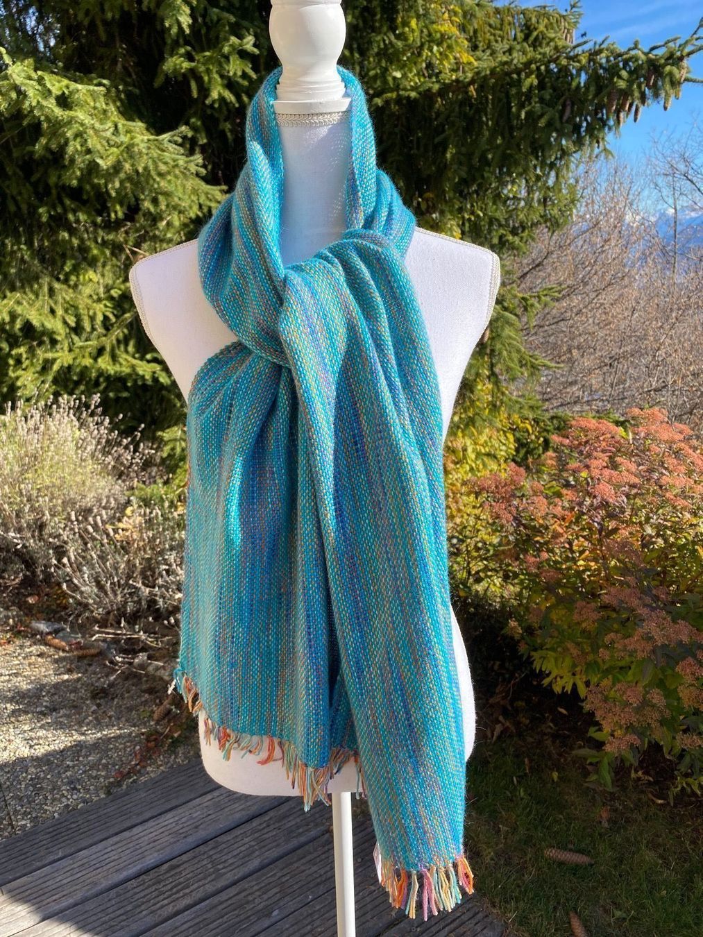 Foulard & Sciarpe: Neuf - Écharpe tissée à la main – Nuovo e nell'imballaggio originale da Randogne venduto da BonnieG