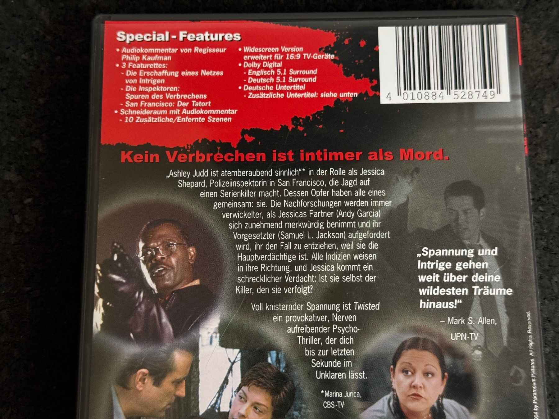 Tutti i DVDs: TWISTED "Der erste Verdacht" DVD EN/DE – Usato da Fribourg venduto da tschjoly 2