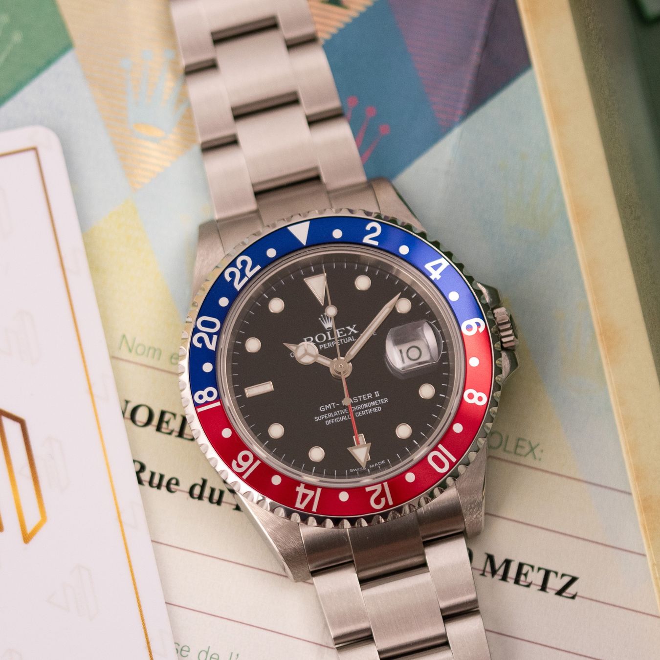 Rolex Orologi: Rolex GMT Master II "Pepsi"/ 16710 / 2006 / Full Set – Usato da Luzern venduto da PrimeSwissTime 1