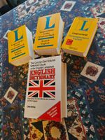 3 Langenscheidt Englisch-Schulwörterbücher und 1 Dictionary