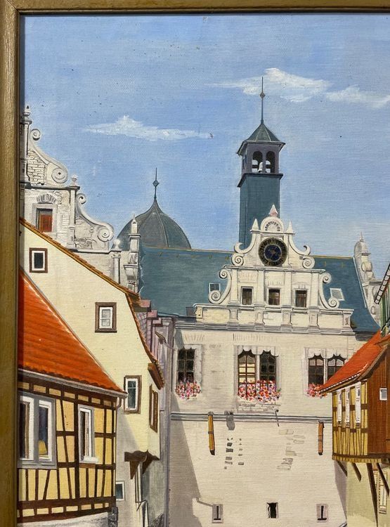"Malerwinkel mit Brückenrathaus in Marktbreit am Main" 3