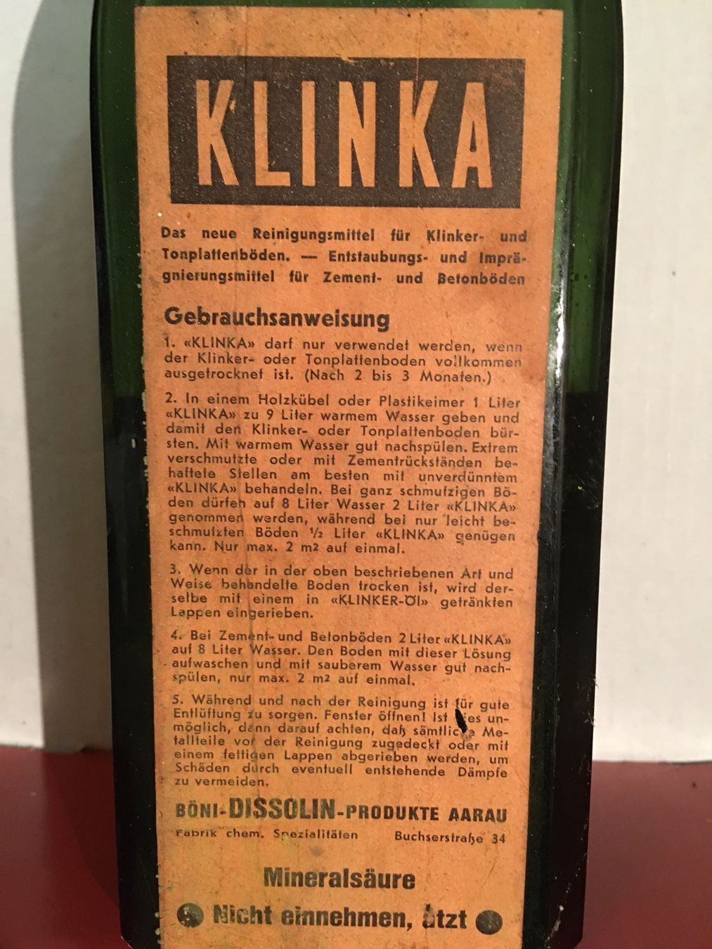 Accessori da laboratorio: alte Apotheker-Flasche  o. Inhalt – Usato da Bern venduto da rewe45 4