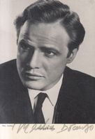 Marlon Brando (1924-2004) - alte, orig. sign. AK