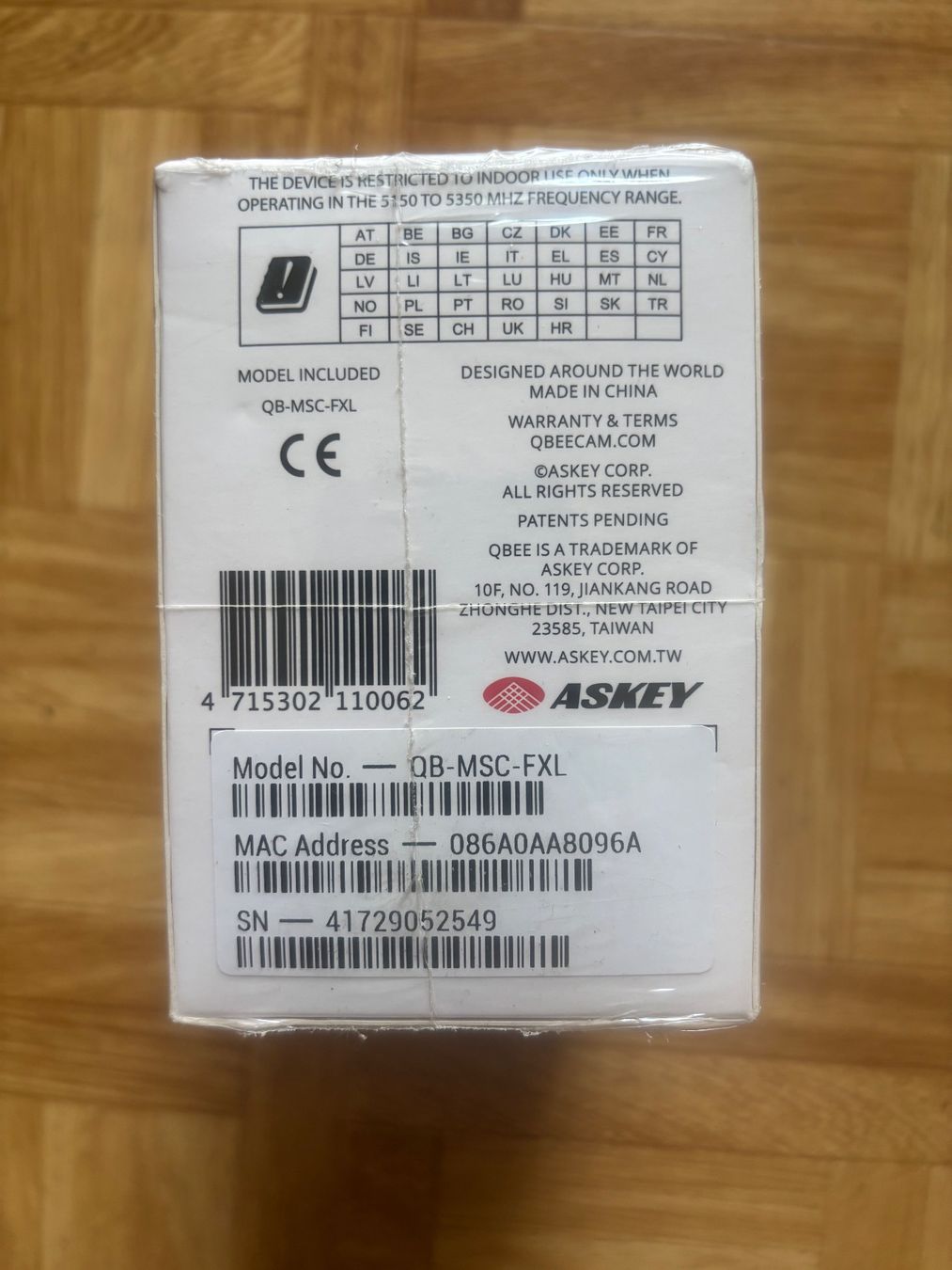 Webcam: QBEE MULTI SENSOR CAMERA ZUR ÜBERWACHUNG DER WOHNUNG NEU – Nuovo e nell'imballaggio originale da basel venduto da Lastcall 4
