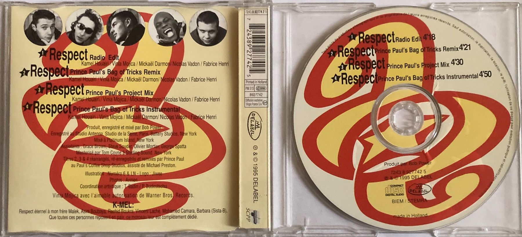 CD: ALLIANCE ETHNIK AVEC VINIA - RESPECT – Usato da Poliez-Pittet venduto da Newtown-Records 1