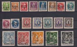 Deutsches Reich 1920: Serie Freimarken - Kat. 110.--