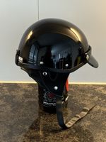 Jet Helm schwarz Gr. Small /ECE 22.05 für Harley Fahrer