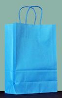 Papiertragtaschen 18/8 x 22 cm blau