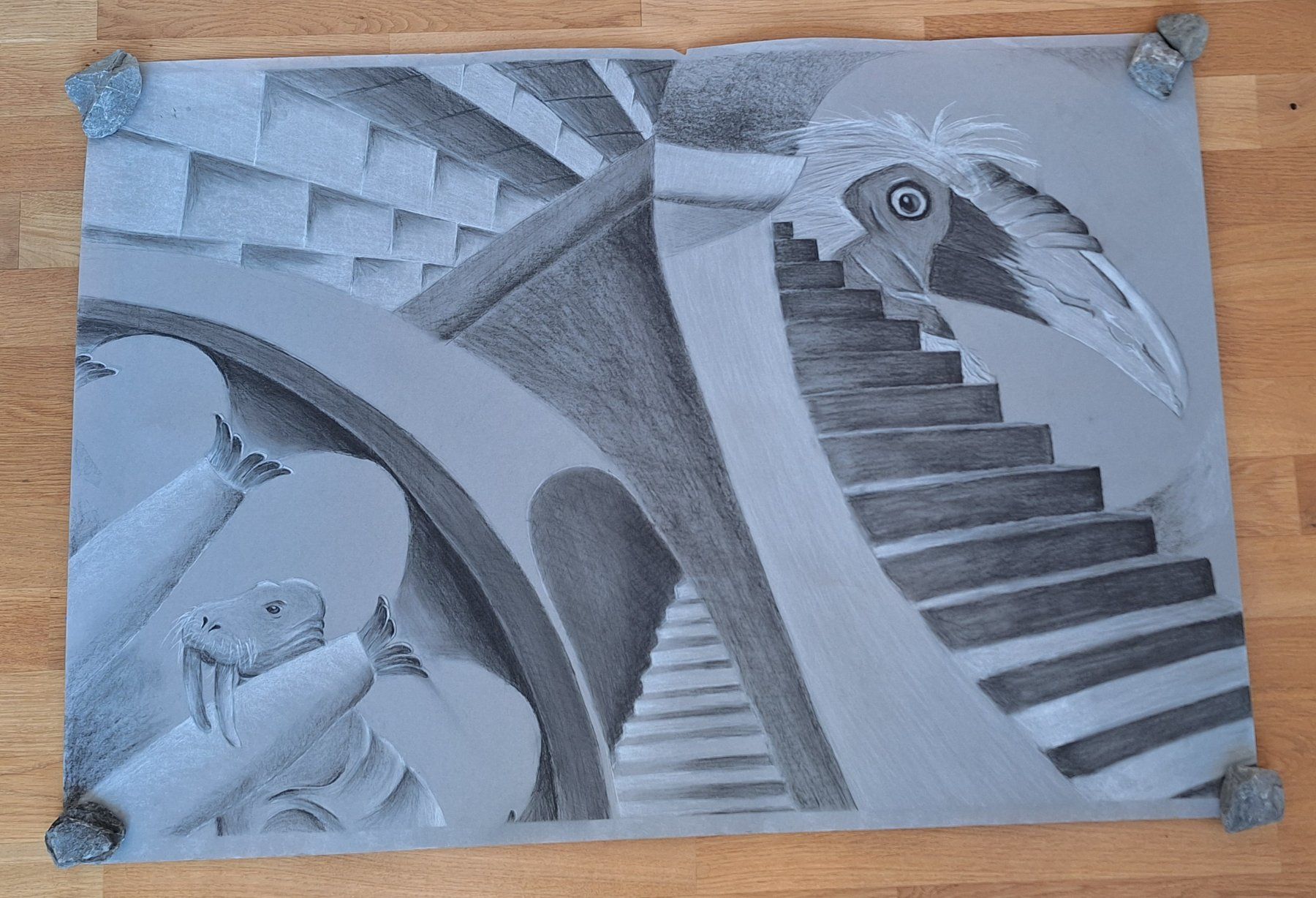 Foto & Immagini: Bleistiftzeichnung Surreal Art, Original, einmalig! – Usato da Zürich venduto da knallblau