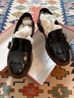 Schwarzer Mokassin mit Glanzeffekt - Made in Italy