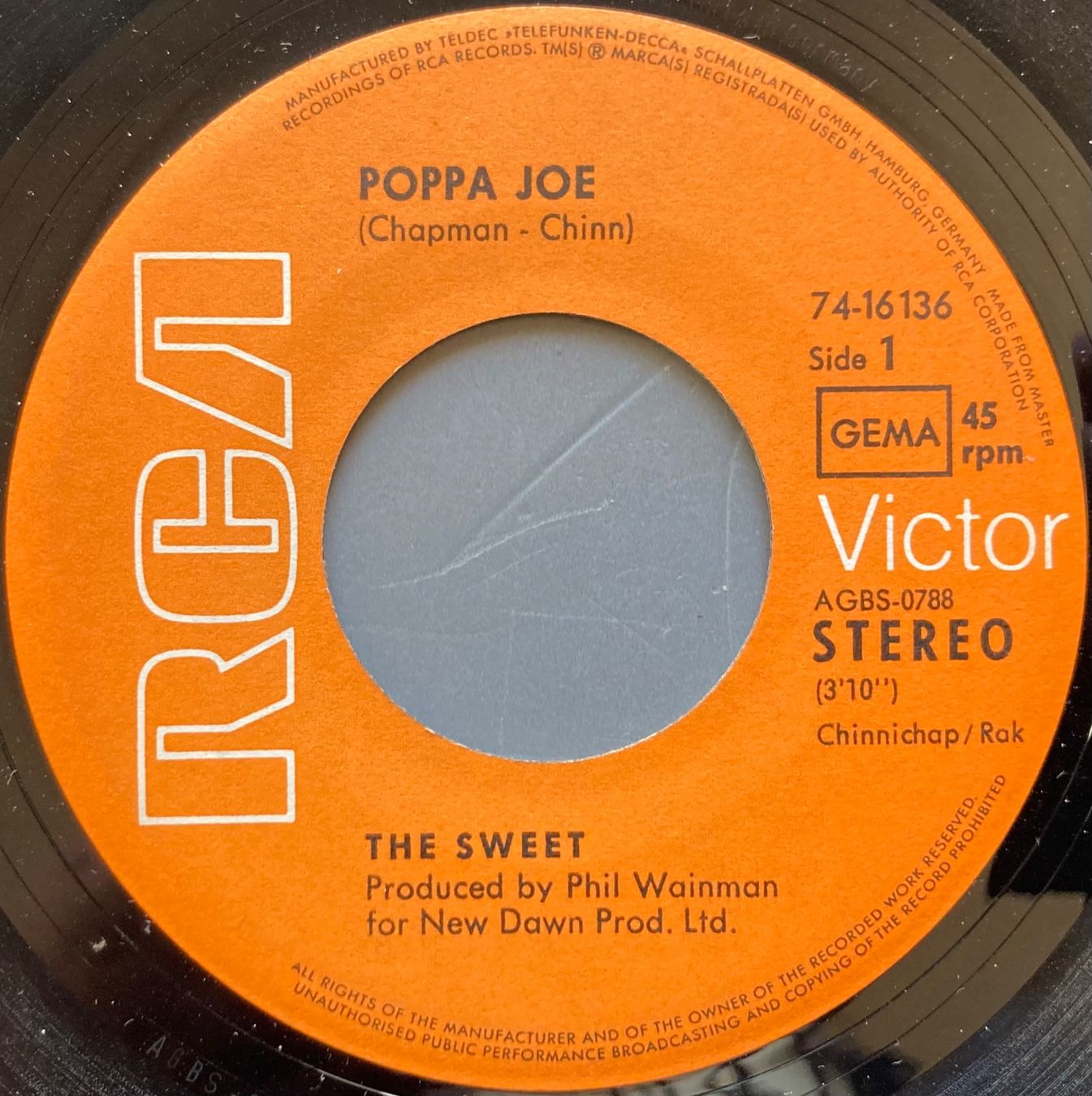 Dischi in vinile: THE SWEET - POPPA JOE – Usato da Poliez-Pittet venduto da Newtown-Records 2