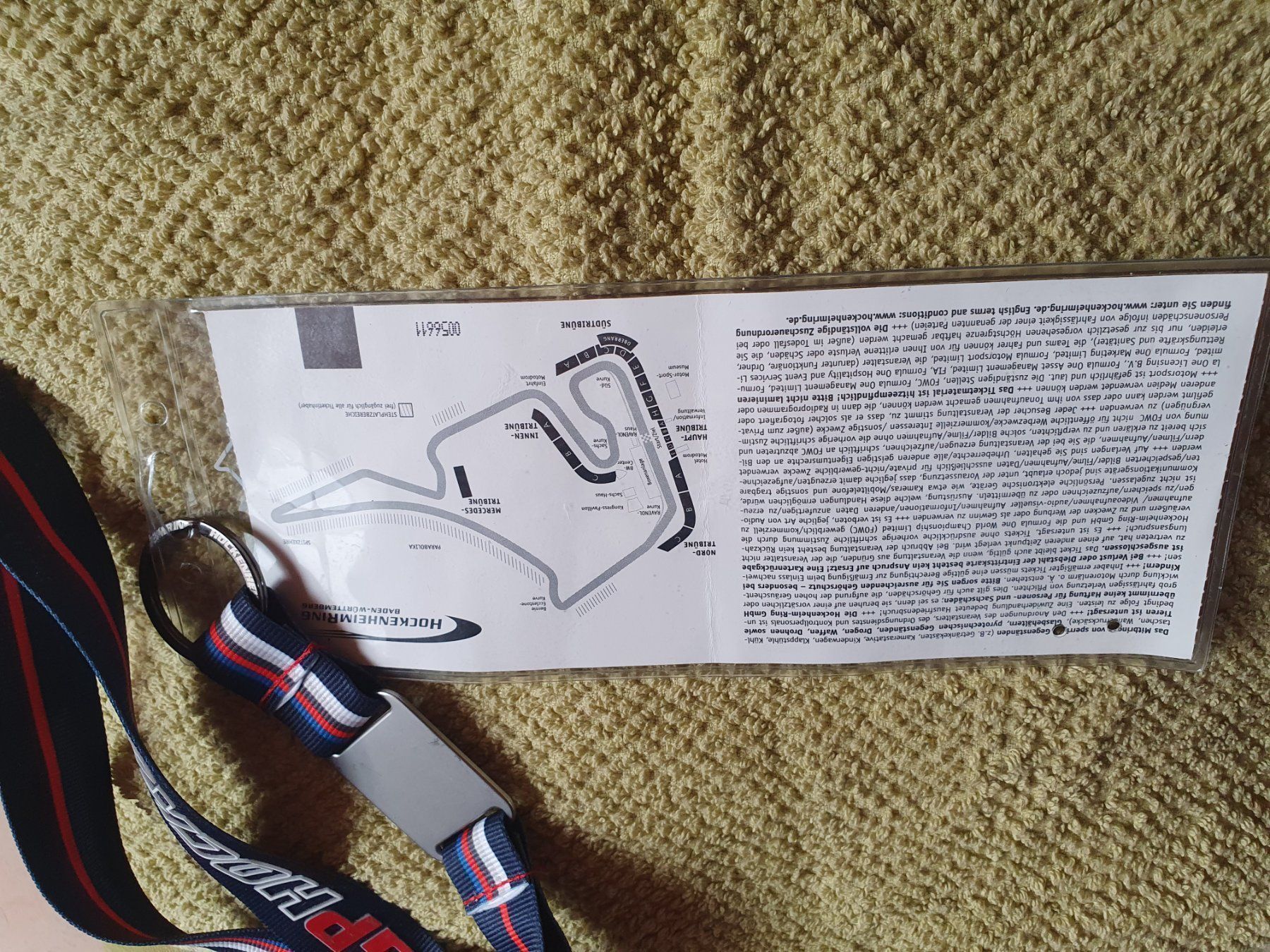 Portachiavi: Lanyard F1 GP Hockenheim – Usato da Botyre (Ayent) venduto da Viperine 2
