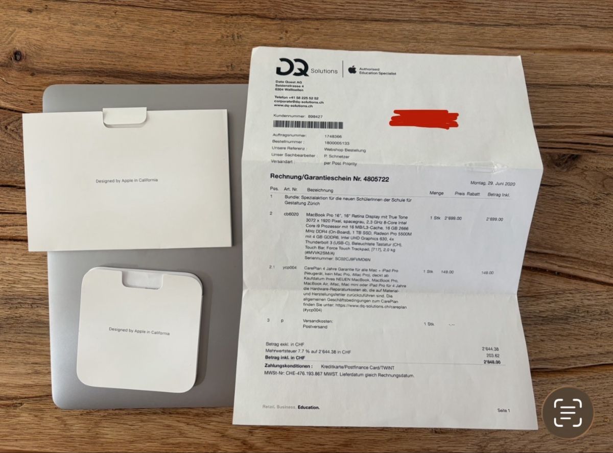 Apple Notebooks: MacBook Pro 16“, Space Gray, 16 GB RAM – Gebraucht aus Vogelsang AG von hannahlea 2