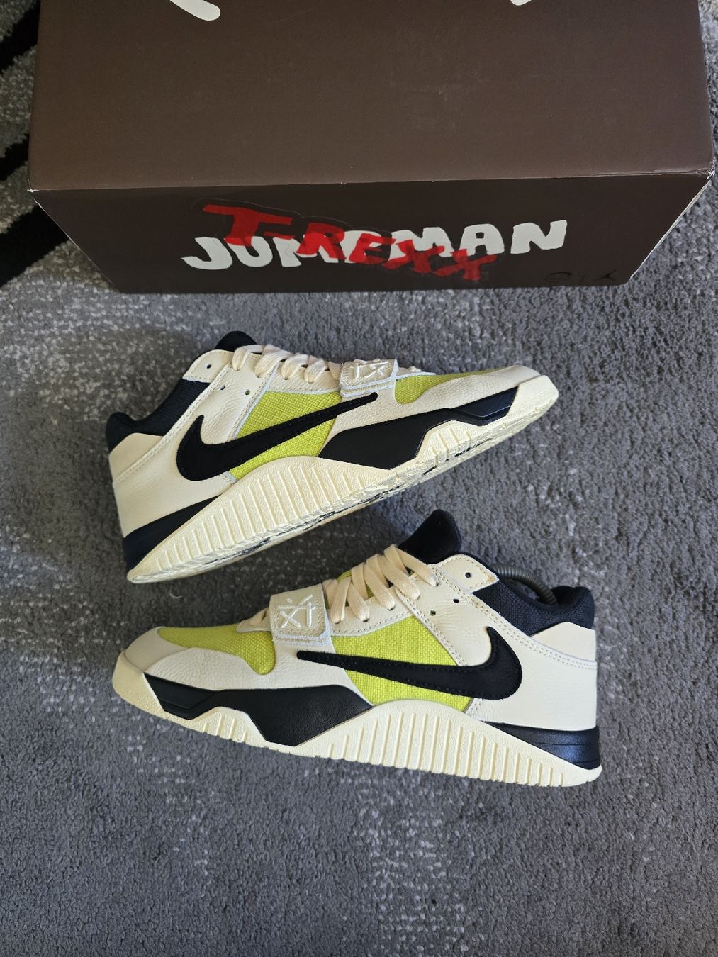 Chaussures hommes: Jumpman Jackx travis scott lime  – Neuf (Voir description) à Bôle par A_Kickstory 2