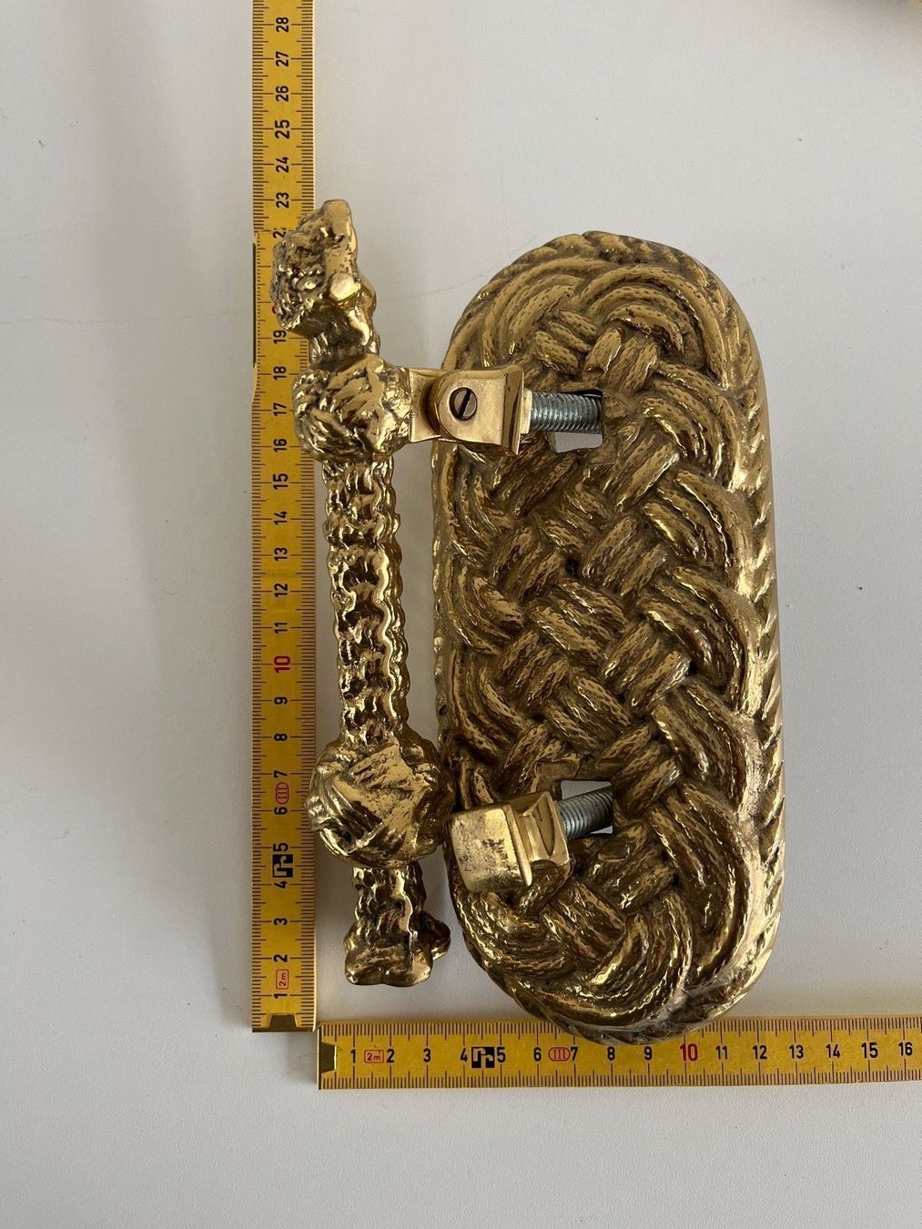 Chiavi & Serrature: Massiver Türklopfer aus Messing – Usato da Wetzikon ZH venduto da seli03 7