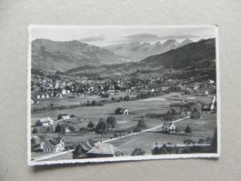 Ansichtskarte Karte Ebnat Kappel Togg. SG Flugansicht 1945