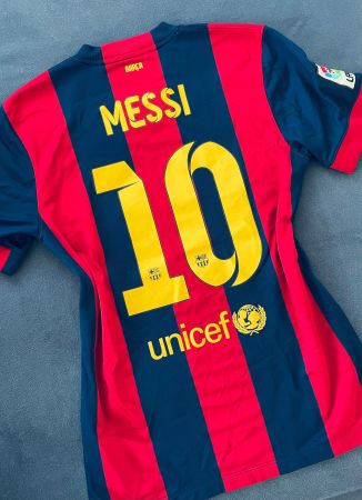 FC BARCELONA MESSI NIKE FUSSBALL TRIKOT INIESTA 14/15