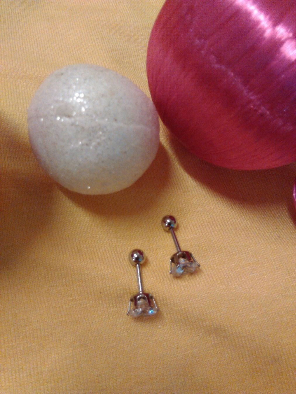 Boucles d'oreille: OHRRINGE EDELSTAHL MIT KRISTALL – Neuf (Voir description) à Basel par bijoutrie_4 2