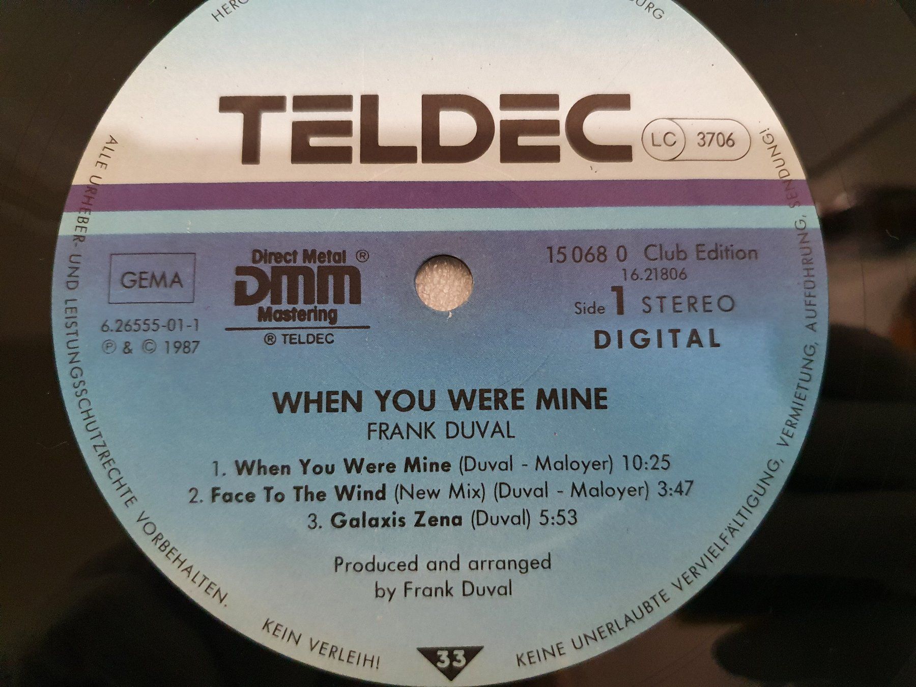 Dischi in vinile: Frank Duval – When You Were Mine – Usato da Uster venduto da Vinyl-Leidenschaft 3