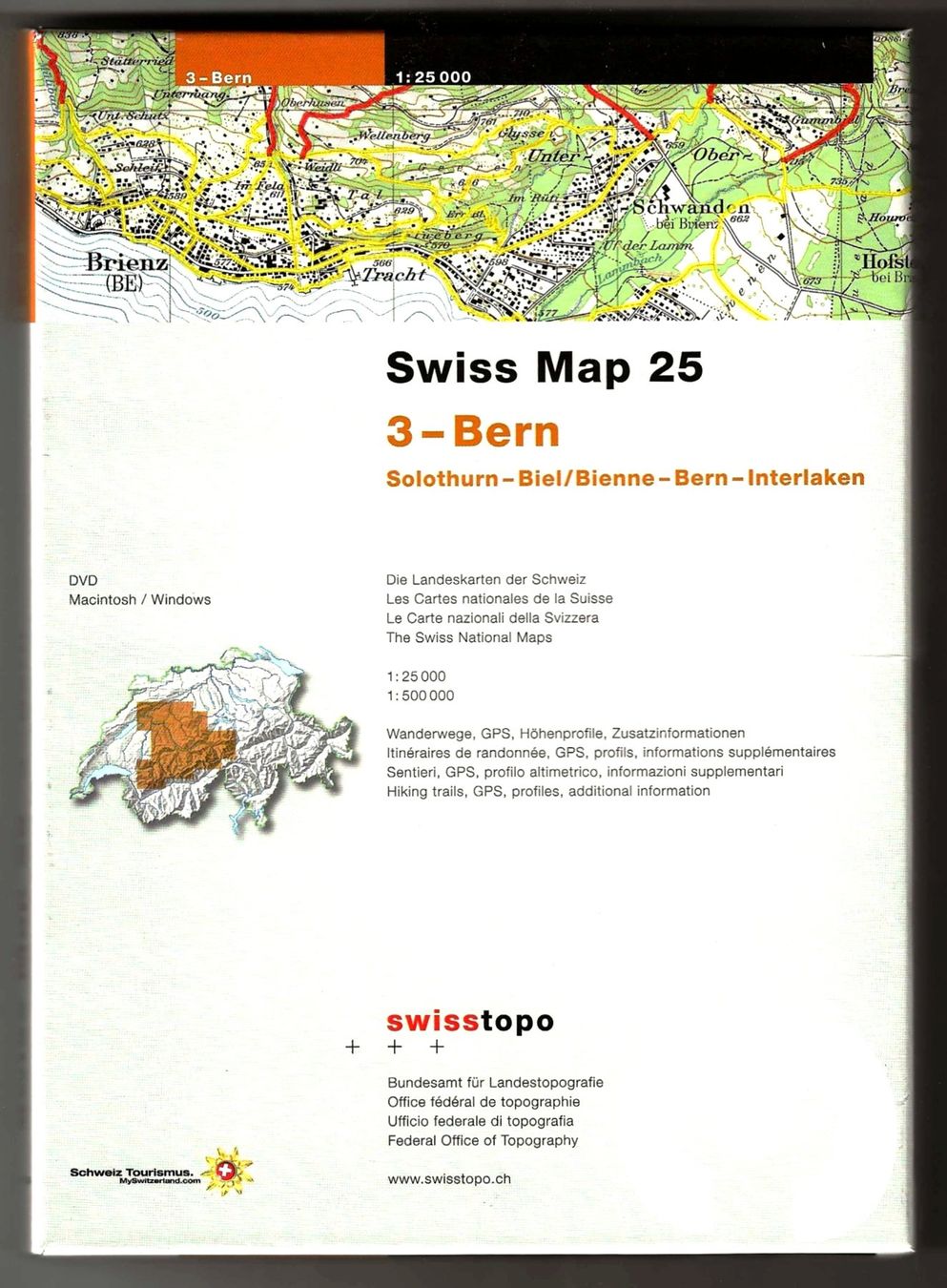 Cartine & Atlanti: Swiss Map 25 3-Bern 1:25'000 – Usato da Lenk im Simmental venduto da Ruedauph 1