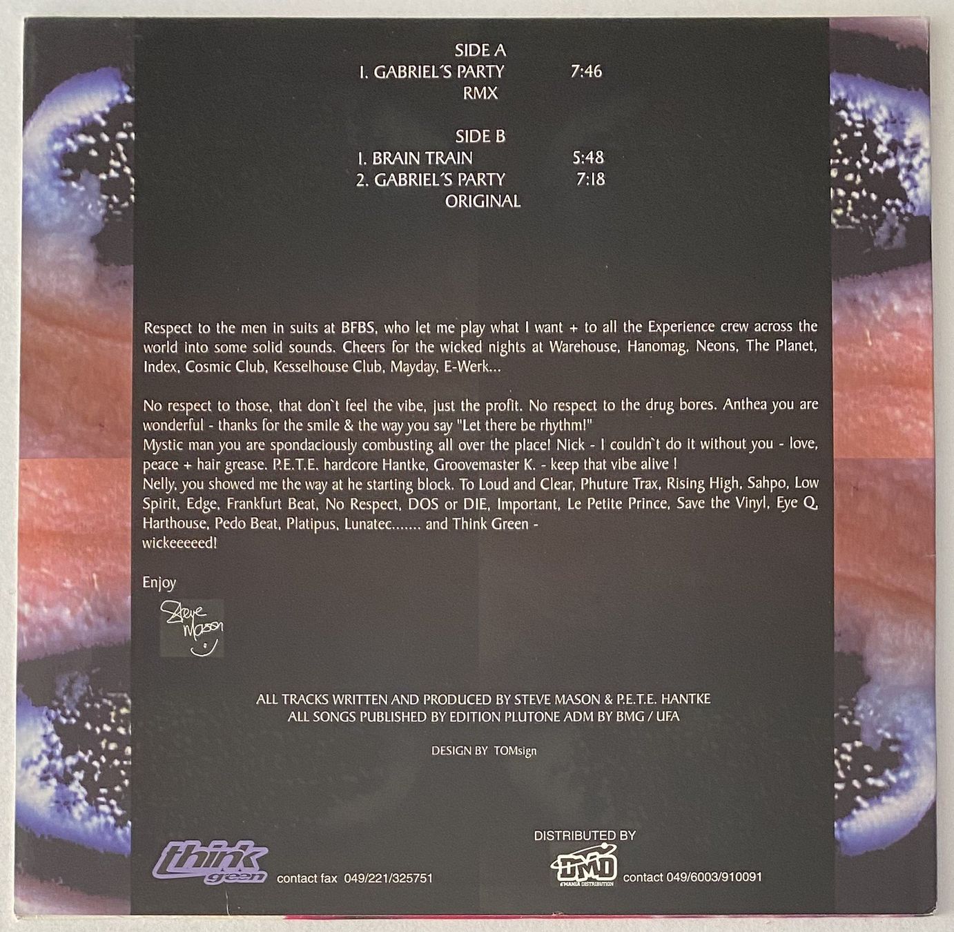 Dischi in vinile: Experience Movement, Gabriel's Party (Techno, Tech House) – Usato da Flums venduto da Empe1 1